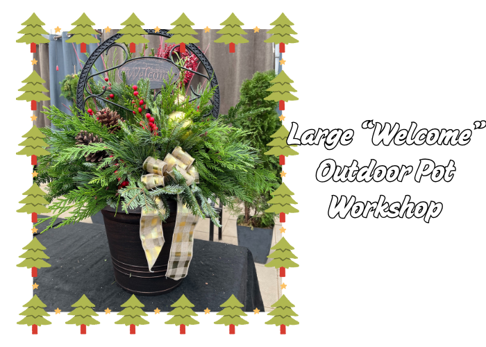 Large Welcome Outdoor Pot Workshop