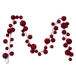 10' Red Ball Branch Garland