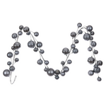 10' Pewter Ball Branch Garland