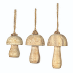 Medium Wood Toadstool Ornament