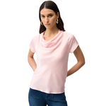 Joseph Ribkoff Cowl Neck Cap Sleeve Top