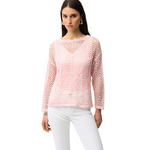 Joseph Ribkoff Sequined Open-Knit Sweater