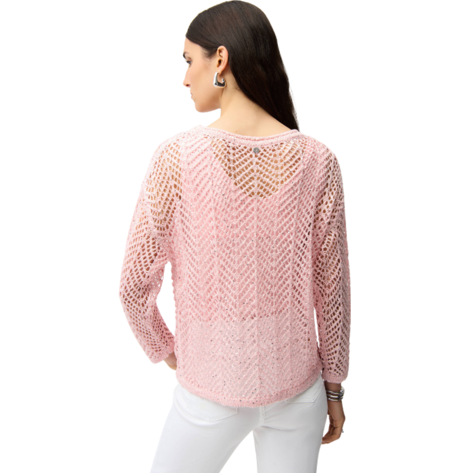 Joseph Ribkoff Joseph Ribkoff - Sequined Open-Knit Sweater