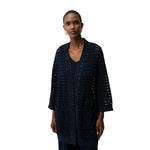 Joseph Ribkoff Open Knit Eyelet Cardigan