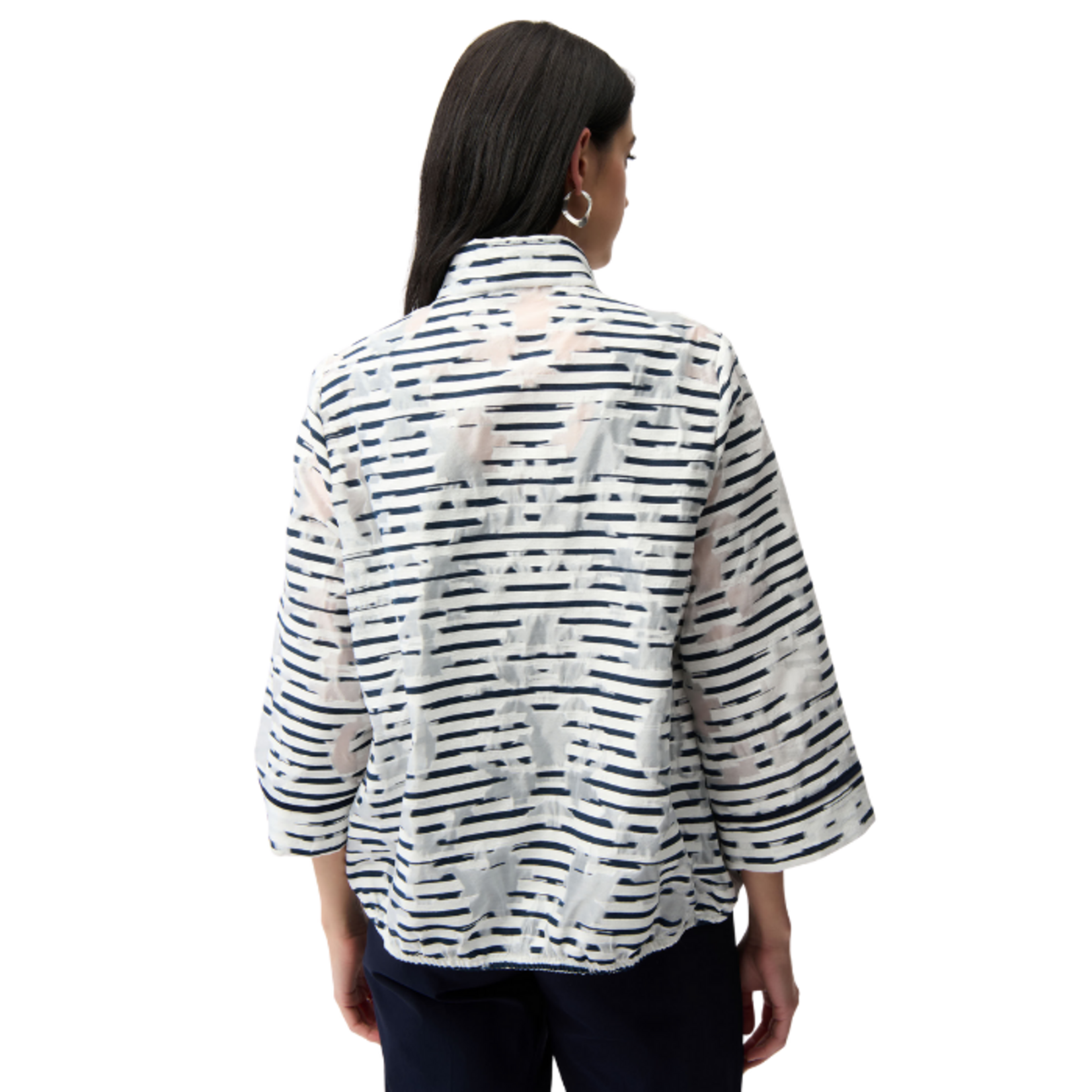 Joseph Ribkoff Joseph Ribkoff - Zip Front Printed Mesh Jacket