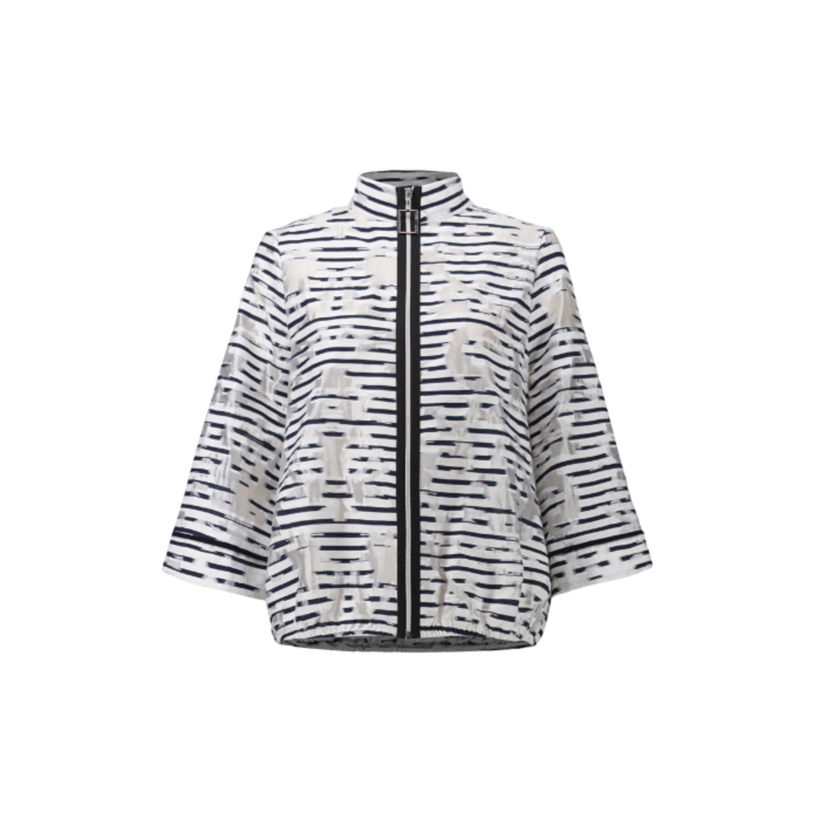 Joseph Ribkoff Joseph Ribkoff - Zip Front Printed Mesh Jacket
