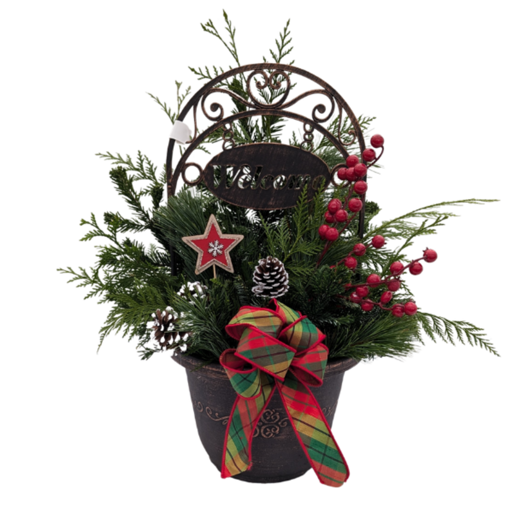 2025 Small Outdoor Welcome Pot