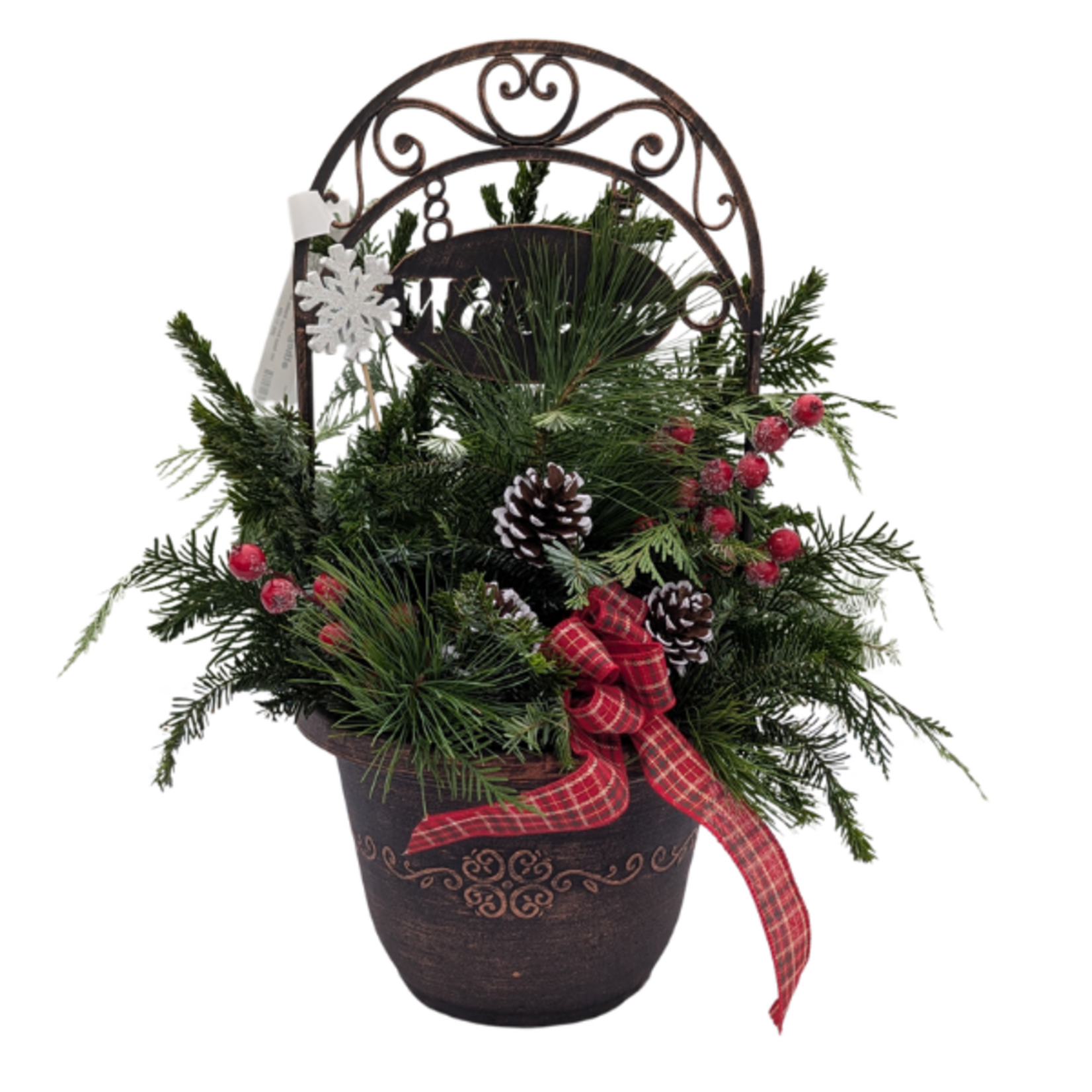 2025 Small Outdoor Welcome Pot