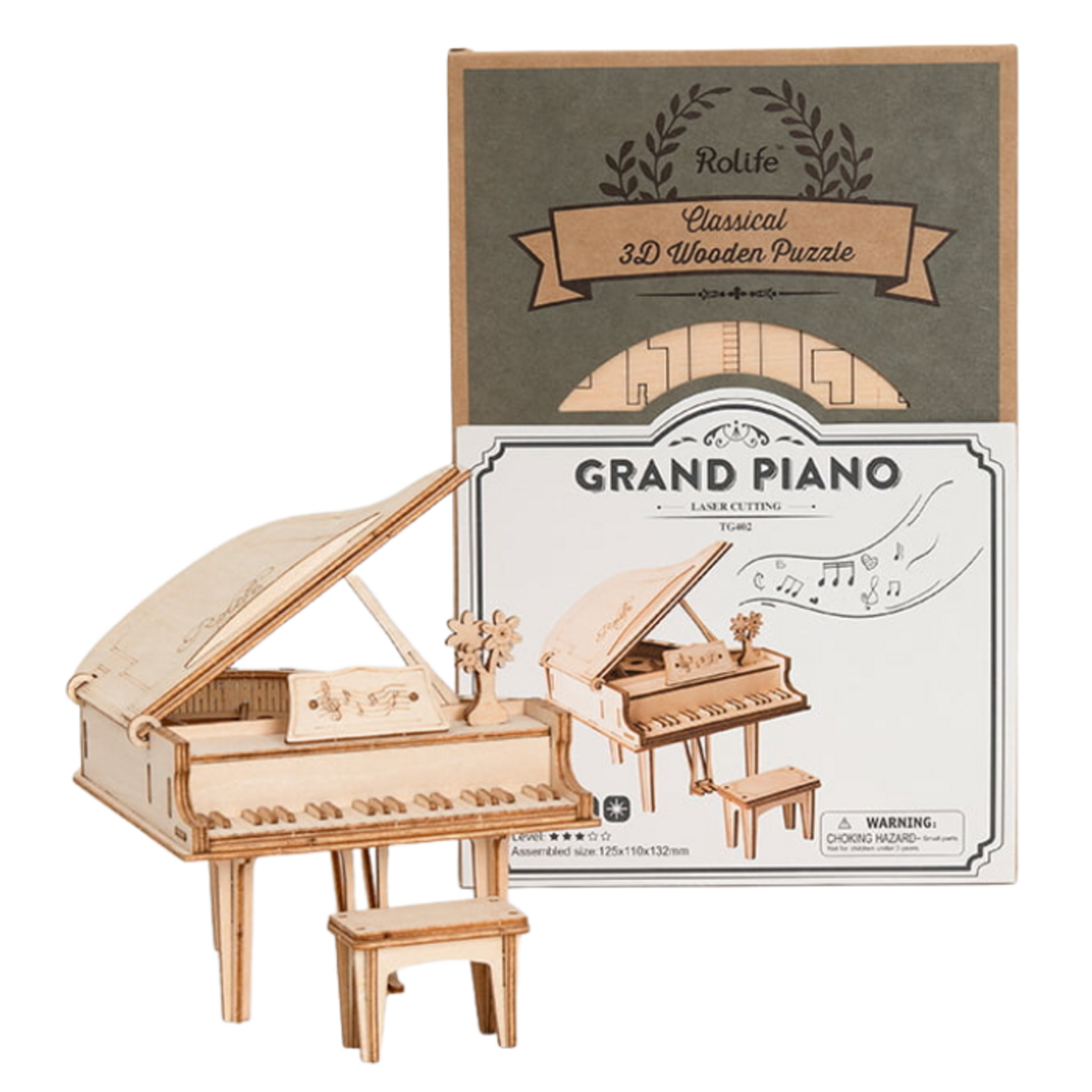 Rolife 3D Wooden Puzzle - Grand Piano