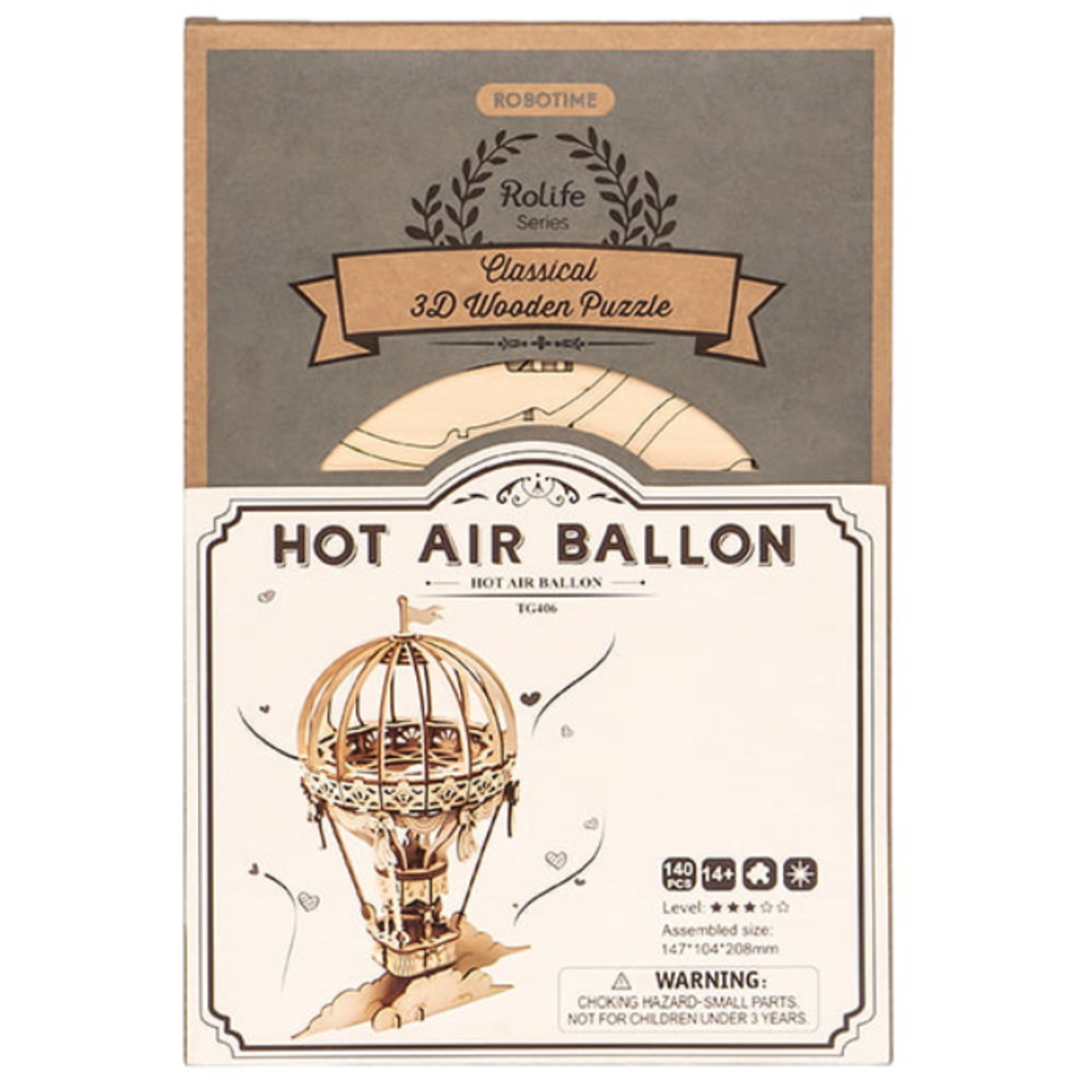 Rolife 3D Wooden Puzzle - Hot Air Balloon