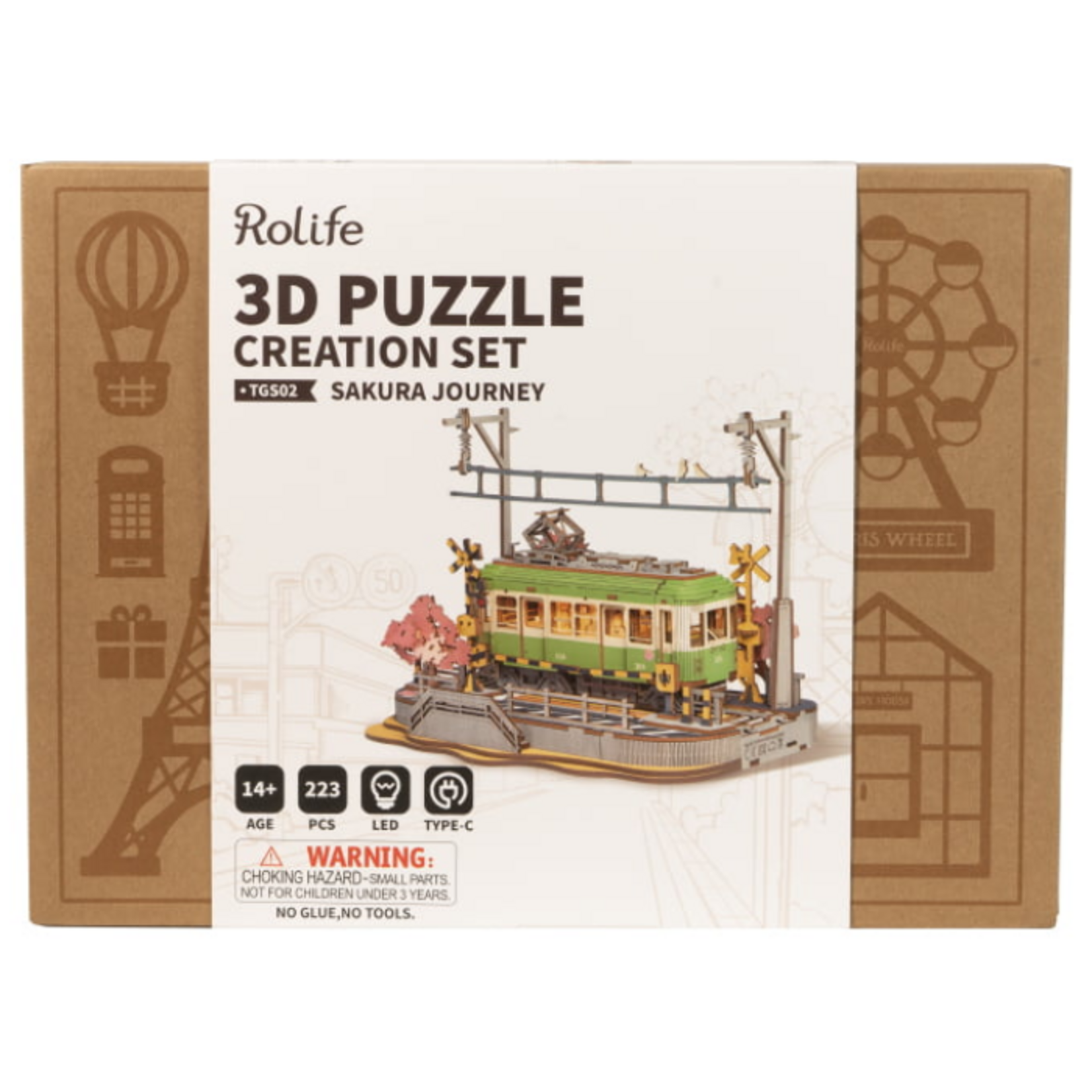 Rolife 3D Wooden Puzzle - Sakura Journey