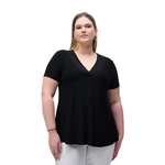 Joseph Ribkoff V-Neck Flared Top