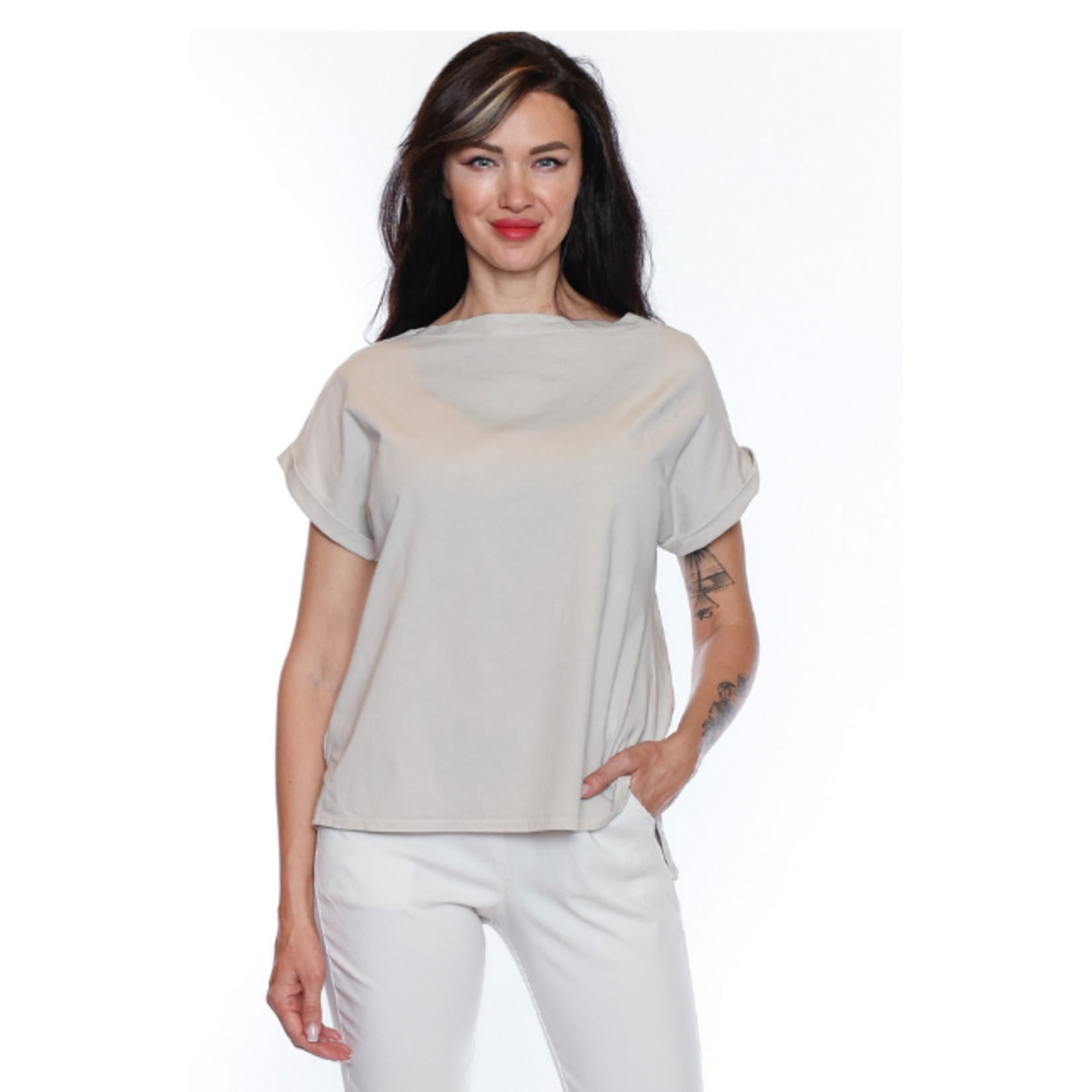 Sorella Sorella - Cotton Tee w/ Cap Sleeve