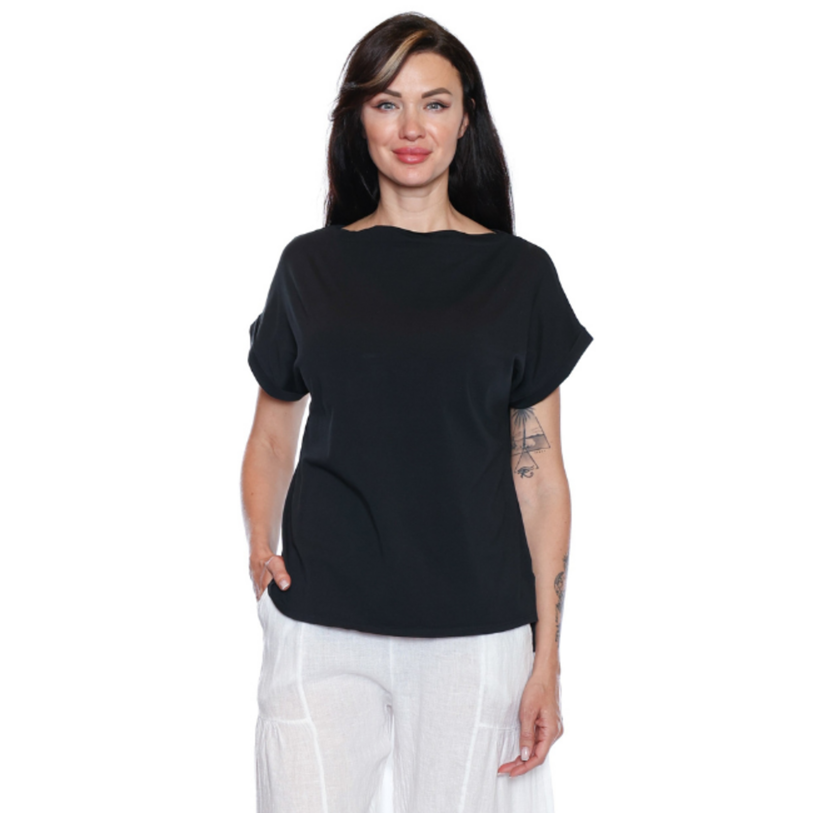 Sorella Sorella - Cotton Tee w/ Cap Sleeve