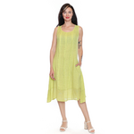 Sorella Linen Dress w/ Ribbing