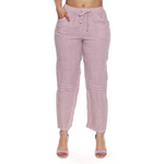 Sorella Linen Pants w/ Drawstring and Elastic Waist