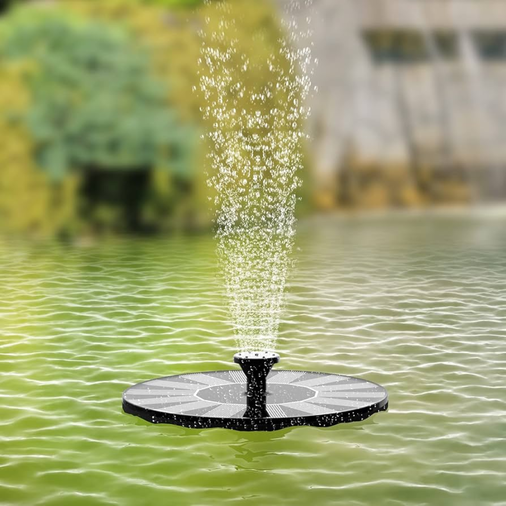 Floating solar fountain reward