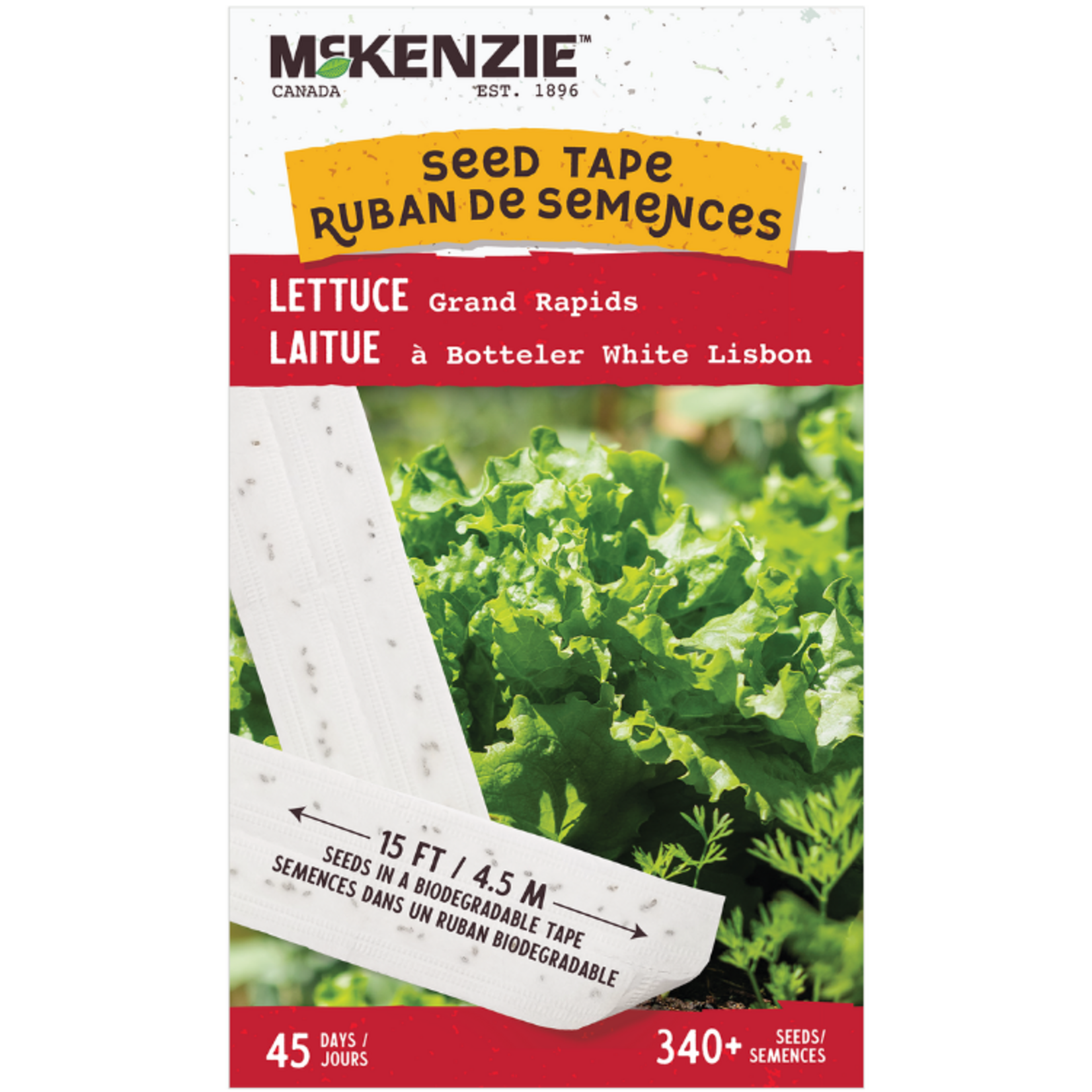 MK 4.99 ST Lettuce Grand Rapids Seed Tape