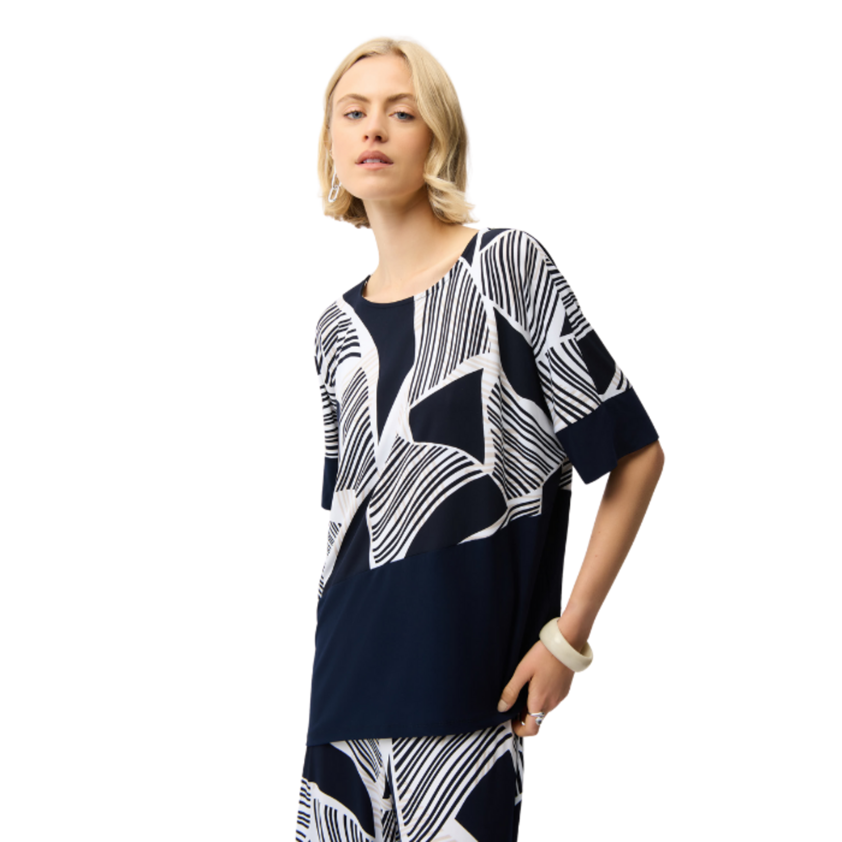 Joseph Ribkoff Joseph Ribkoff - Abstract Print Boxy Tunic