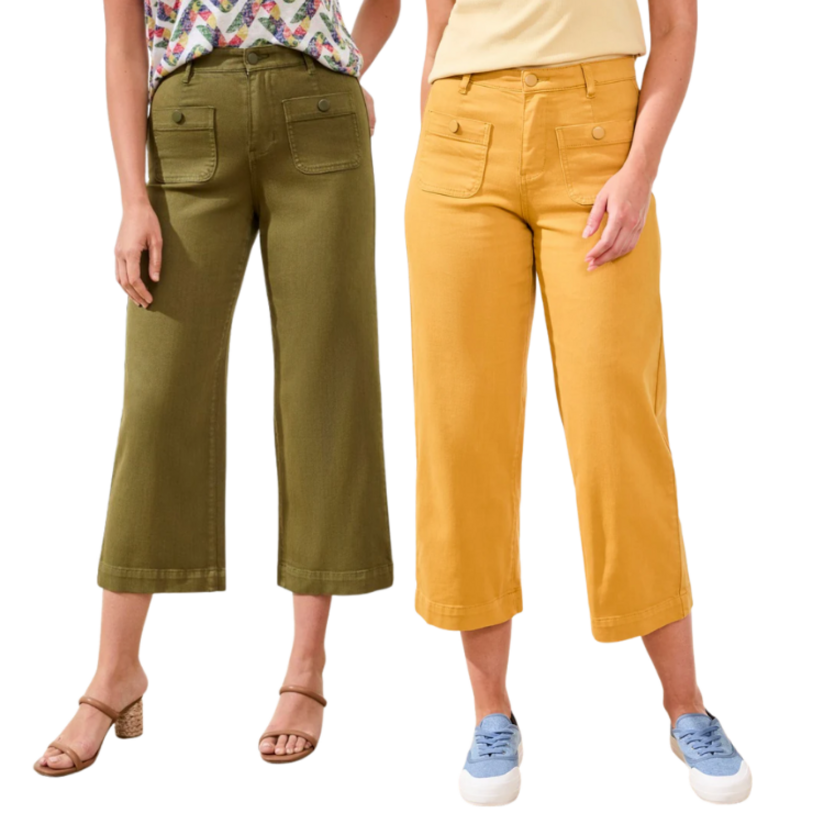 Tribal Tribal - Sophia Palazzo Leg Hugging Denim Jeans