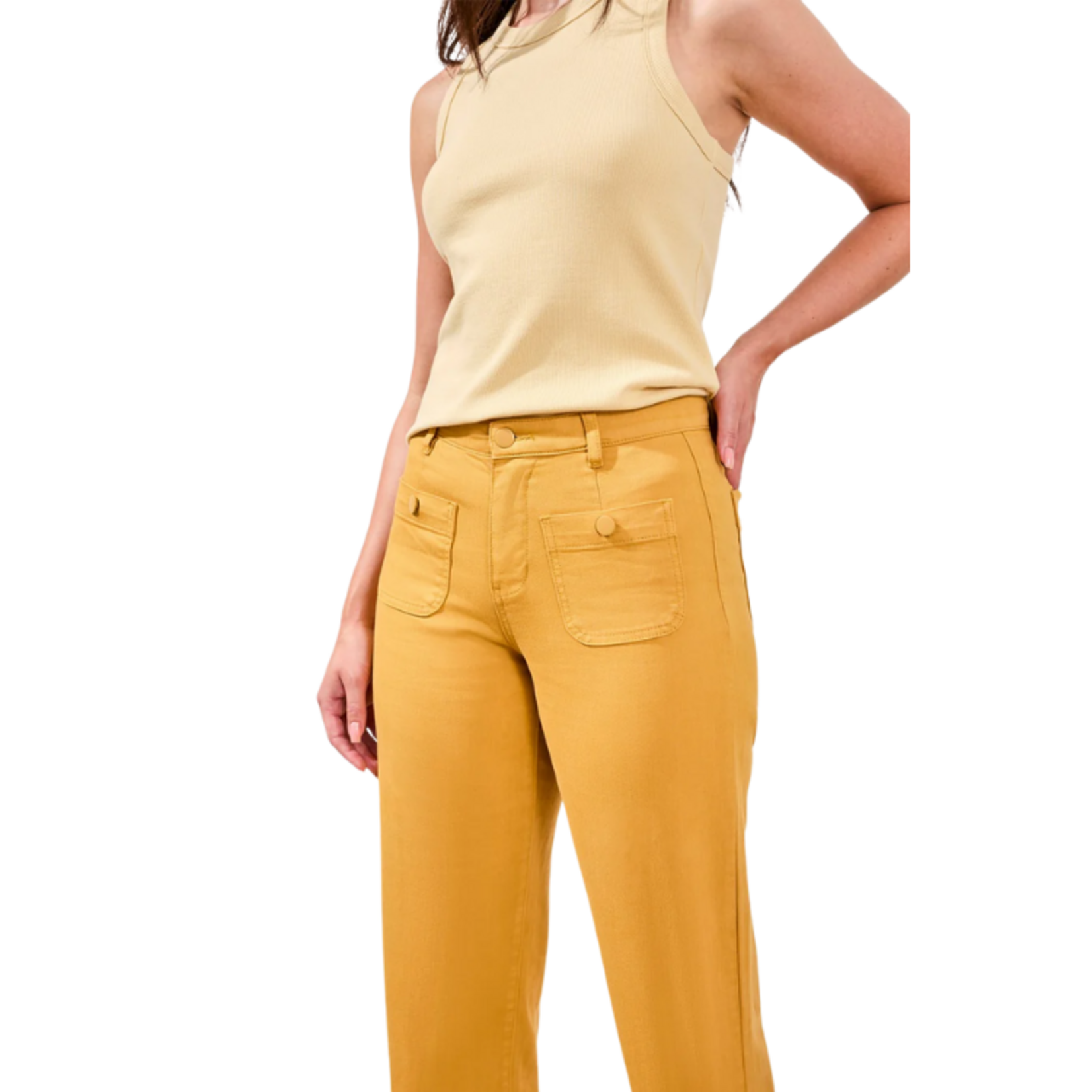 Tribal Tribal - Sophia Palazzo Leg Hugging Denim Jeans