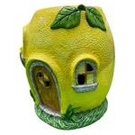 18" Solar LED Fairy House - Lemon