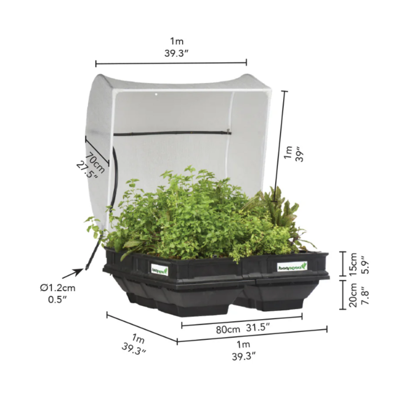 Vegepod - Medium Raised Garden Bed with Garden Cover