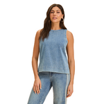French Dressing Jeans Sleeveless Denim Top
