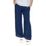 Papa Fashions Lightweight Wide-Leg Pull-On Pant