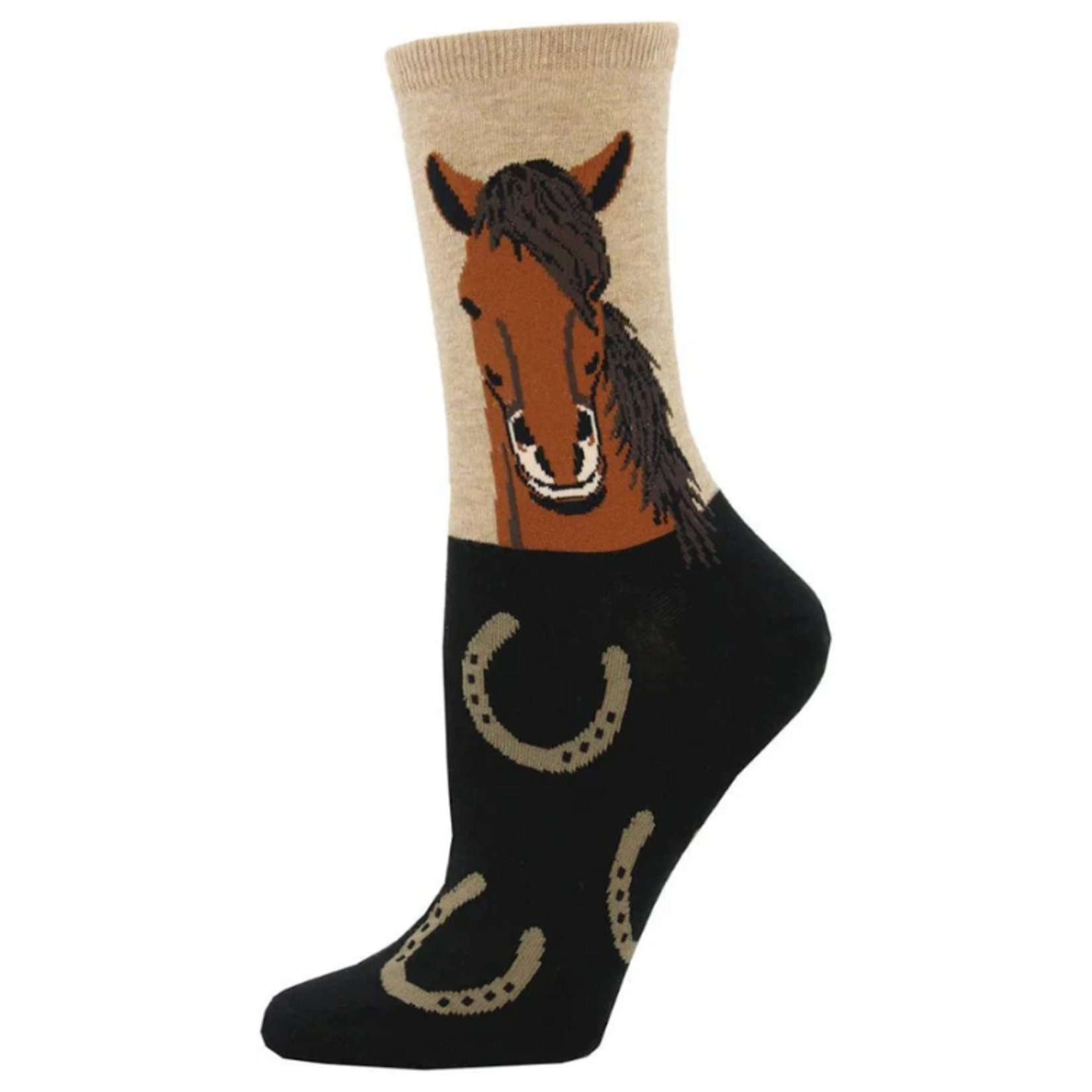 Socksmith Womens Socks - Horse Portrait - Hemp