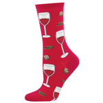 Socksmith Womens Socks - Time to Wine Down - Berry