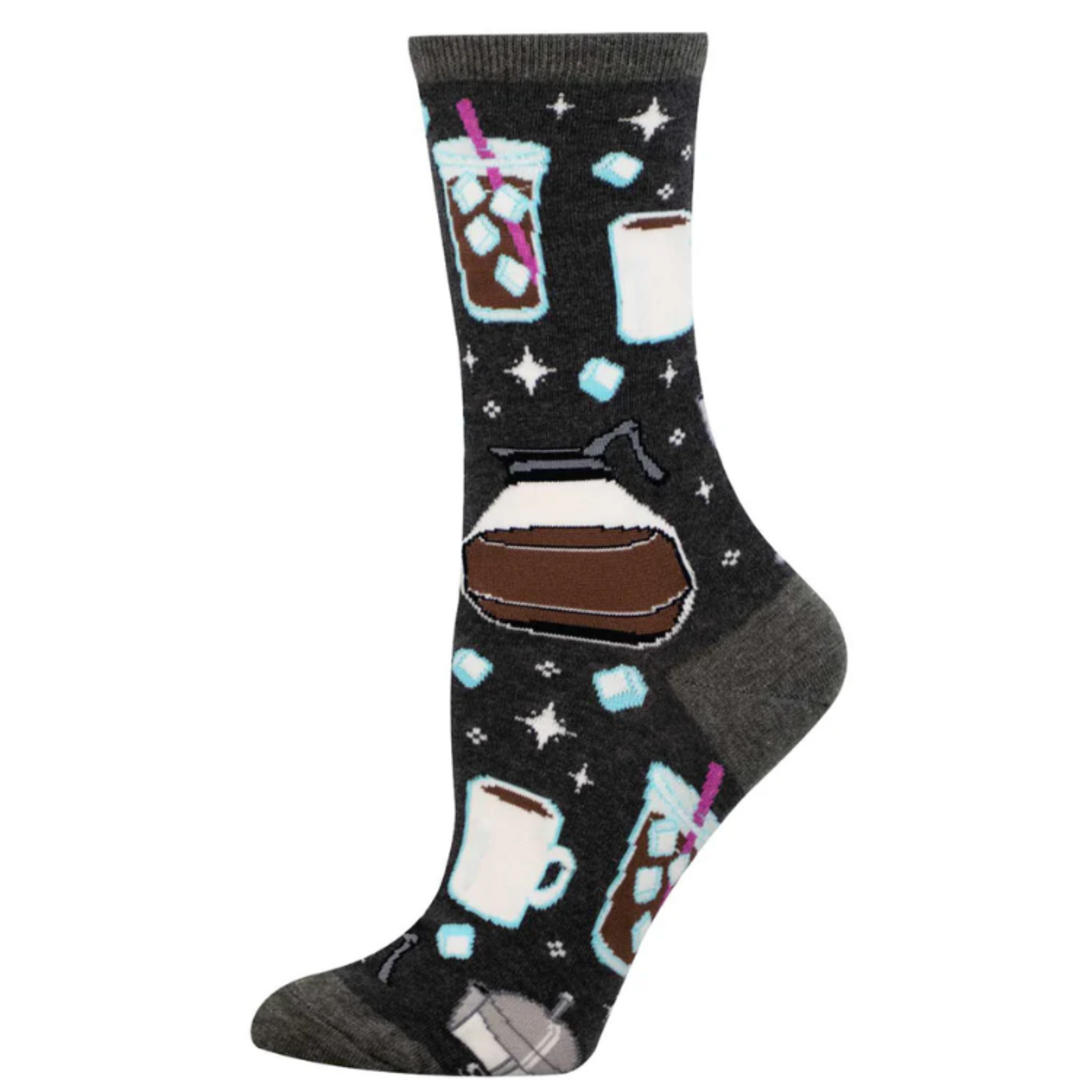 Socksmith Womens Socks - Iced Coffee - Charcoal Heather