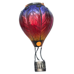 Glass Hot Air Balloon Solar Light - Yellow/Red/Purple LG