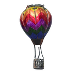Glass Hot Air Balloon Solar Light - Rainbow MM