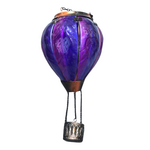 Glass Hot Air Balloon Solar Light - Purple MM