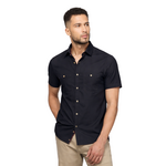 Point Zero Short Sleeve Linen Button-up