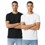 Point Zero Solid Color Crewneck T-Shirt