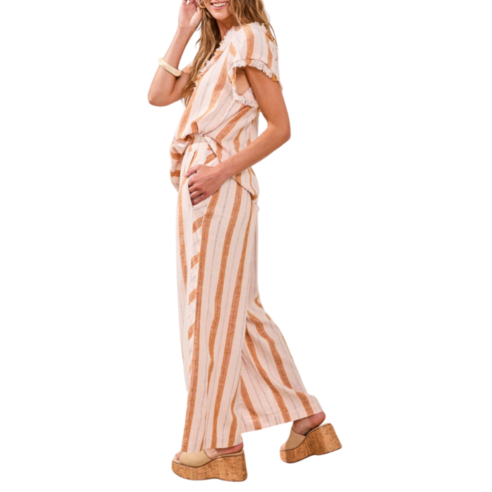 Tribal Tribal - Pull-on Flowy Wide Pant w/ Pockets