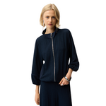 Joseph Ribkoff Zip Front Crinkle Jacket