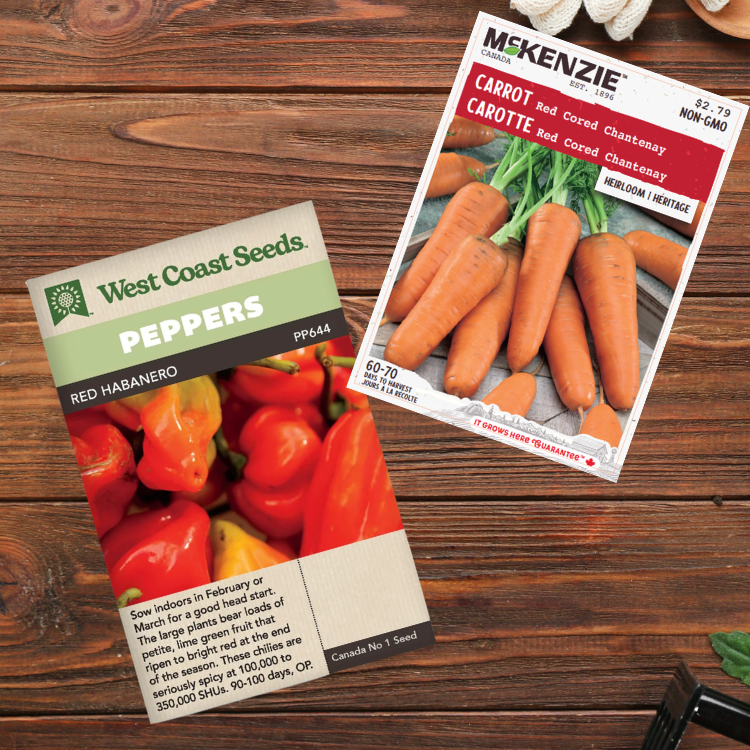 Seed packet front overview