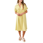 Tribal Flowy Shirt Dress w/ Hidden Placket