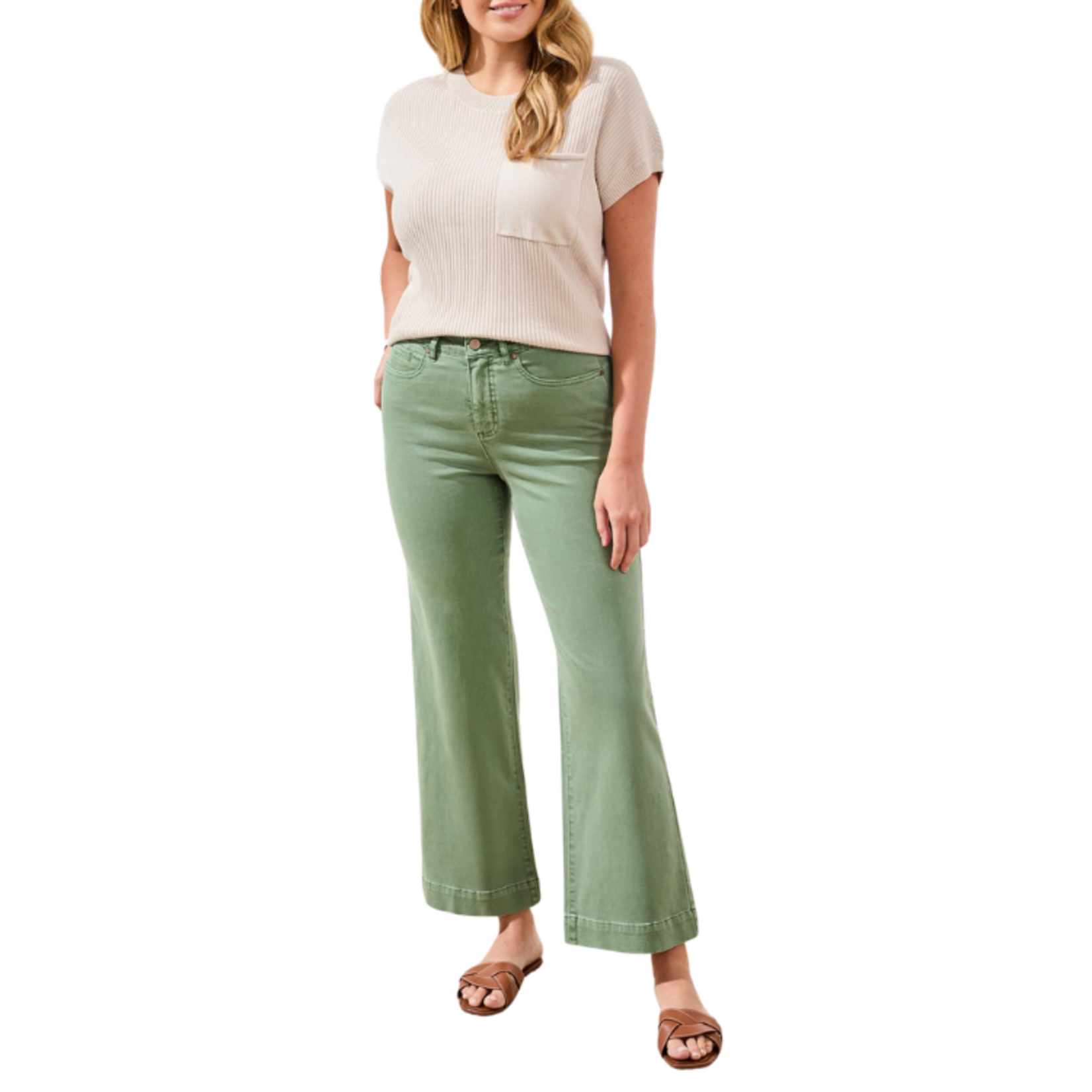 Tribal Tribal - Comfort Stretch Fly Front Wide Leg Pants