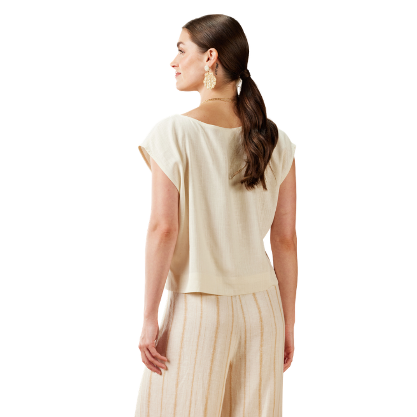XIX Palms XIX Palms - Essential Drop Shoulder Shell Top