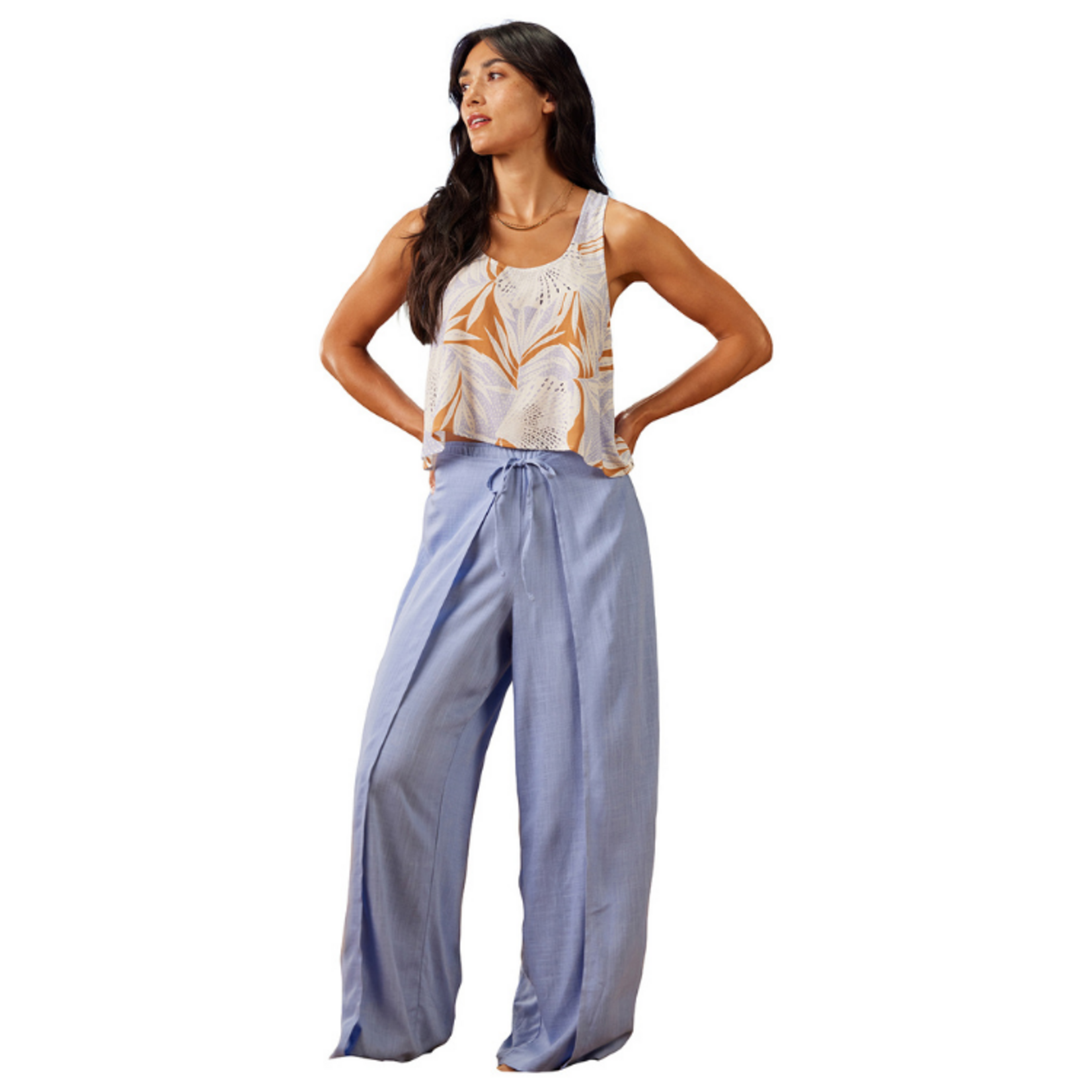XIX Palms XIX Palms - Tie Front Wrap Pant