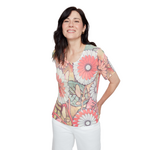 Renuar Floral Print Tee