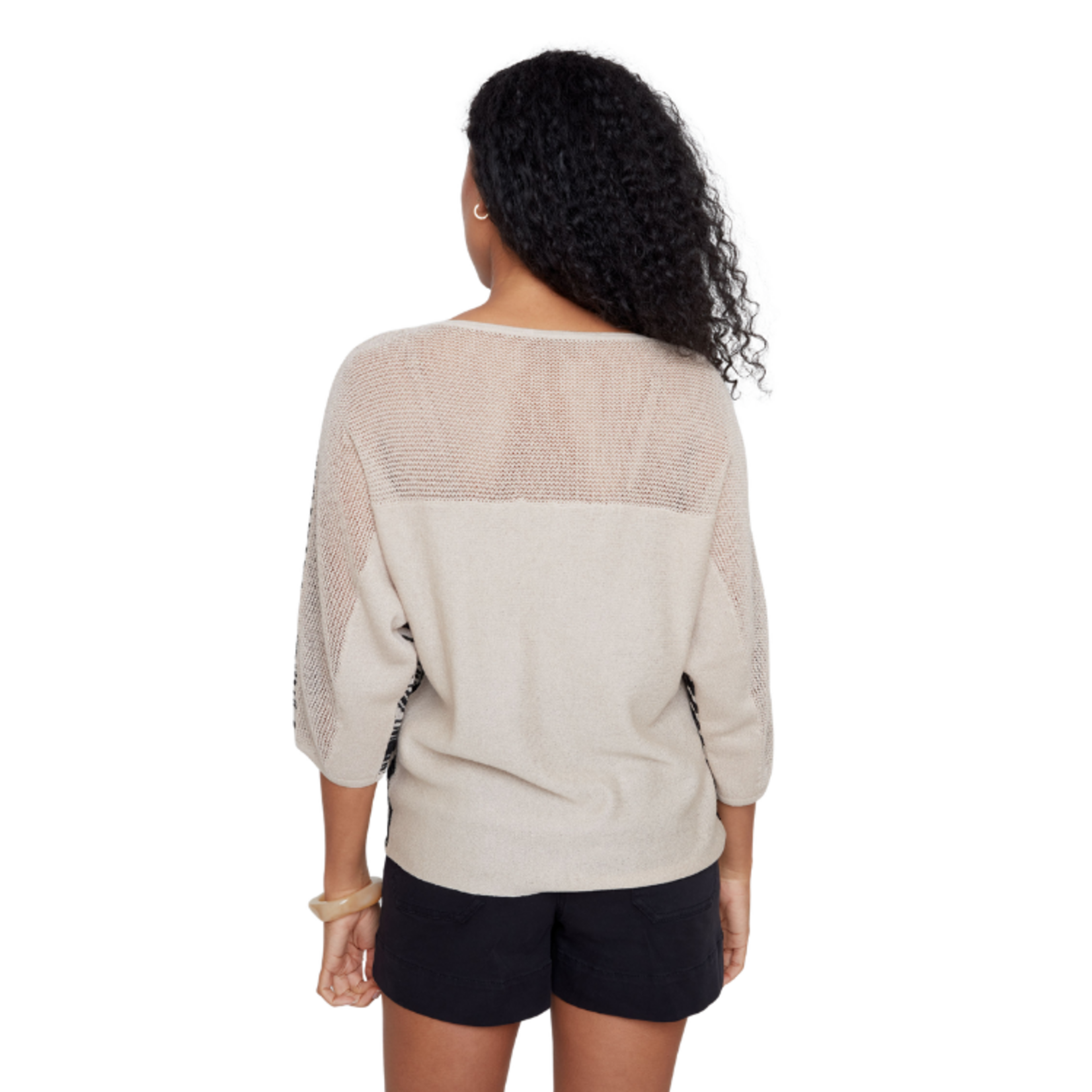 Renuar Renuar - Jacquard Palm Knit Top