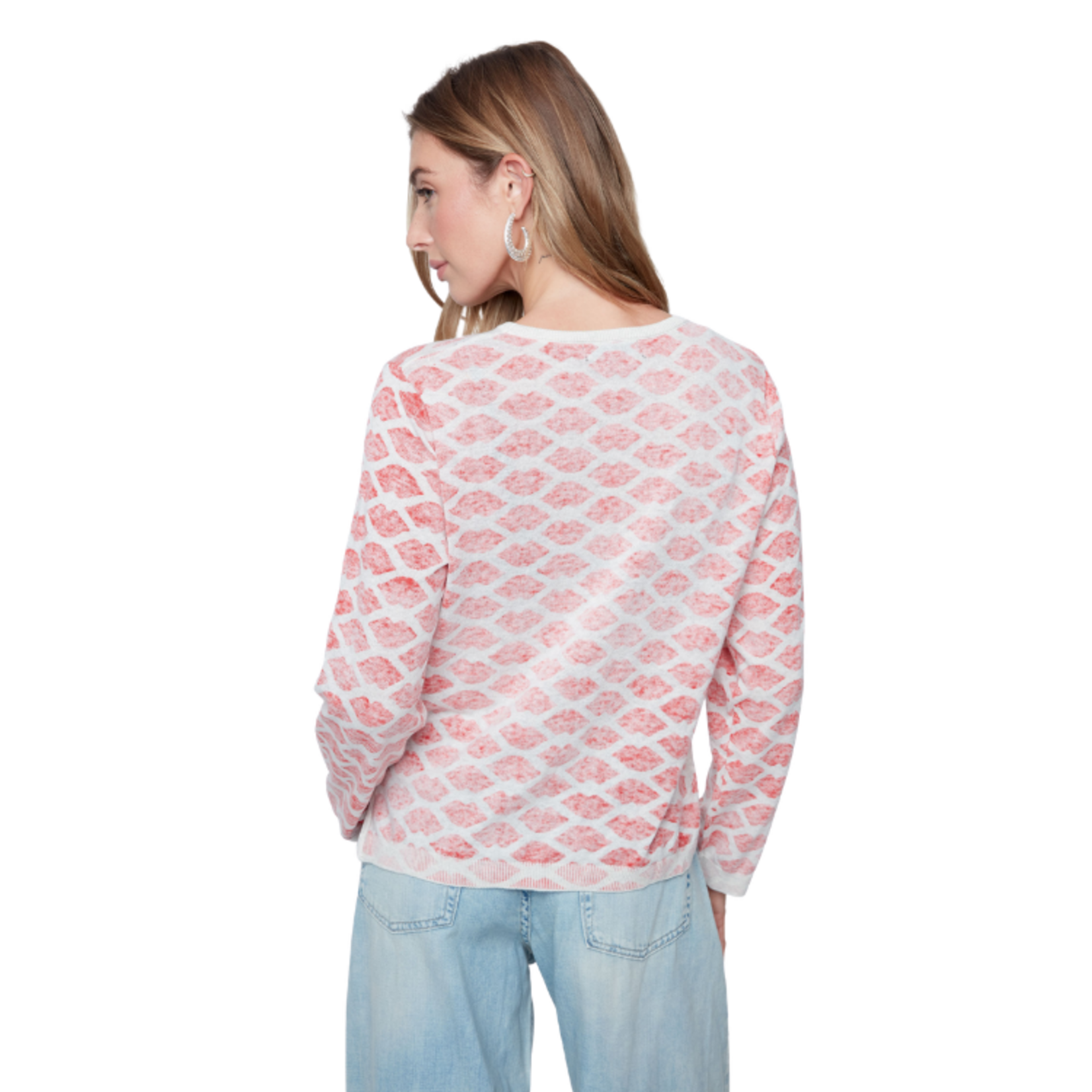 Renuar Renuar - Cotton Long Sleeve Patterned Sweater