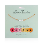Sweet Celebration Necklace - Best Teacher "Pearls of Wisdom"