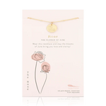 Birth Month Flower Necklace - Rose - June