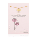 Birth Month Flower Necklace - Lotus - July